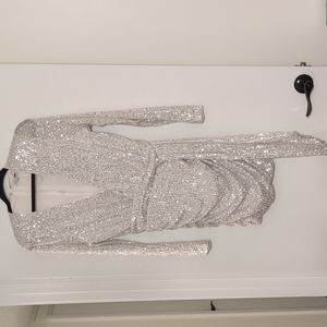 Sequined Fashion Nova party dress